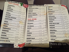 Pizzeria Della Cava menu