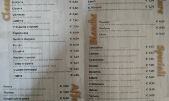 Pizzevia Treviso menu