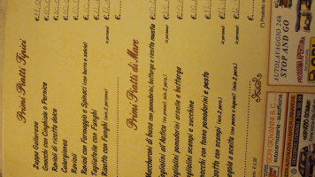 Il Purgatorio menu