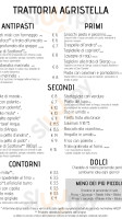 Trattoria Agristella menu