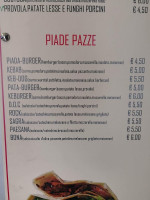 Non Solo Piada menu