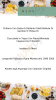 Caffe Barriera Cavour menu