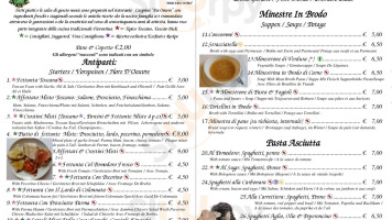 Casprini Da Omero menu