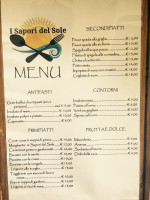 I Sapori Del Sole menu