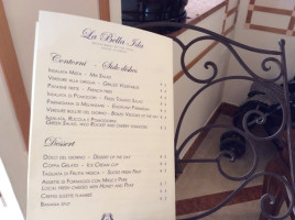 La Bella Ida menu