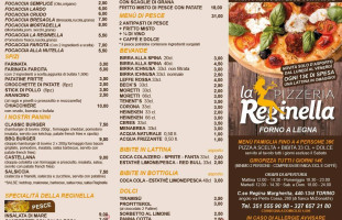 La Reginella menu