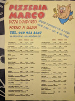 Pizzeria Marco menu