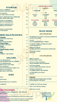 Plancha menu