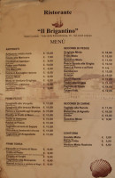 Il Brigantino menu