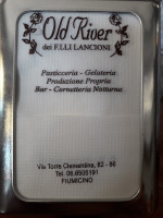 New Old River 1995 menu