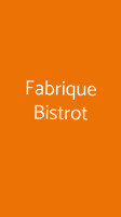 Fabrique Bistrot food