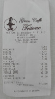 Gran Caffe Tritone menu