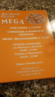 Pizzeria Mega menu