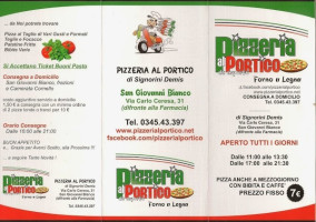 Pizzeria Al Portico menu