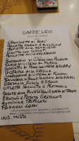 Caffé Levi menu