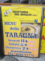 Trattoria Del Maglio menu