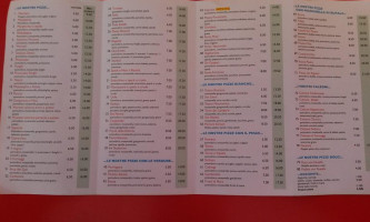 Verona Pizza Volante menu