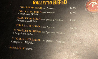 Fabbros' Pub Udine menu