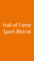 Hall Of Fame Sport Bistrot food