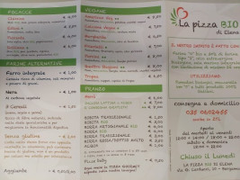 La Pizza Bio Di Elena menu