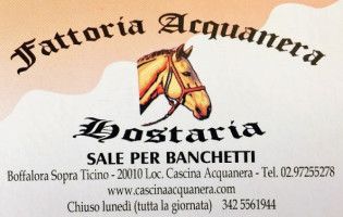 Hostaria Acquanera food