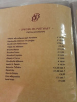 Trattoria Al Post Giust menu