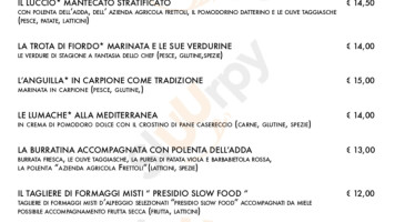 Al Molo 13 menu