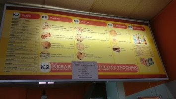 K2 Pizza Kebab Fried Chicken menu