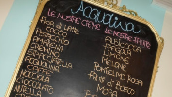 Gelateria Acquolina menu