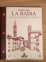 La Badia menu