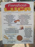 Panificio Luca menu