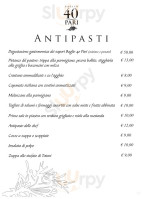 Baglio 40 Pari menu