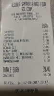 Vecchia Saponeria menu