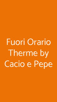 Fuori Orario Therme By Cacio E Pepe inside