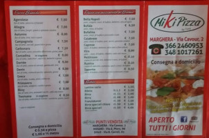 Miki Pizza 2 menu