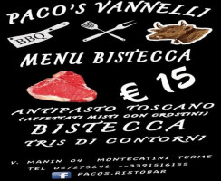 Paco's Vannelli food