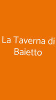 La Taverna Di Baietto food