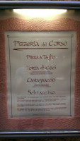 Pizzeria Del Corso menu