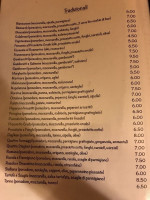 Pizzeria Capri menu