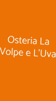 Osteria La Volpe E L'uva food