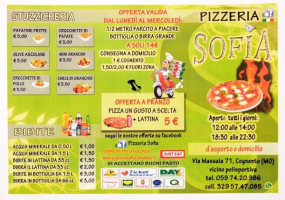 Pizzeria Sofia menu