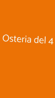 Osteria Del 4 food