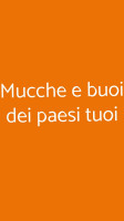 Mucche E Buoi Dei Paesi Tuoi food