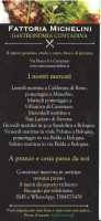 Fattoria Michelini menu