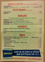 Pizzeria La Gardenia menu