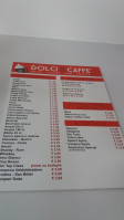 Dolci E Caffè menu