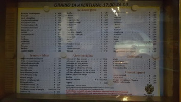 Rifugio Larin menu