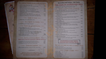 Středověká Krčma Dětenice menu