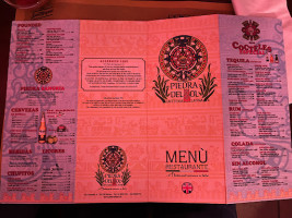 Piedra Del Sol menu