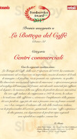 La Bottega Del Caffe’ menu